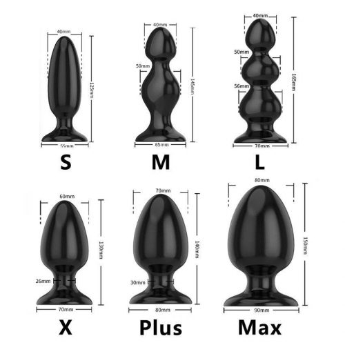 Plug Anal De Silicone Estimulador 6 Tamanhos Chastity