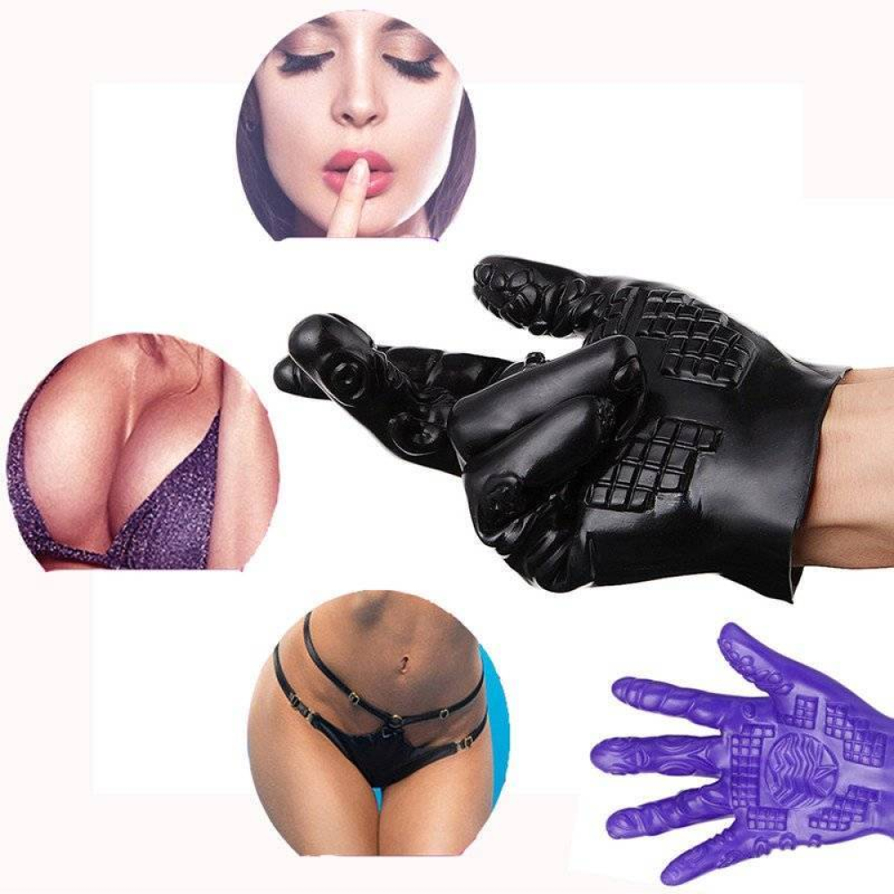 Luva Em Silicone Massageadora Estimulador Vaginal E Anal Chastity