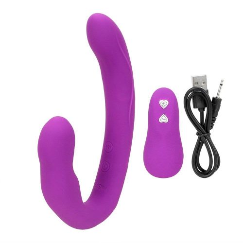 Cinta Peniana Dupla Penetração Strapless Vibrador Prazer para Casal