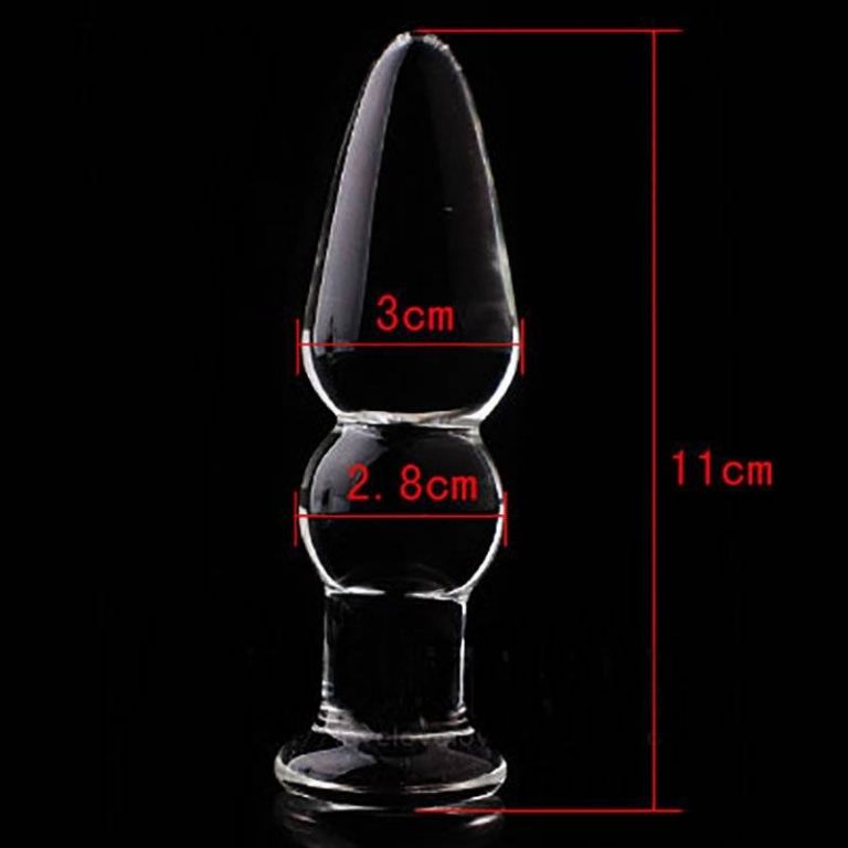 Plug Anal Glass ButtPlug de Vidro Tamanho Médio Chastity