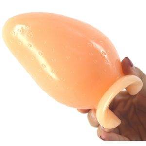 Plug Anal Grande Big Strawberry Expansor Anal Chastity