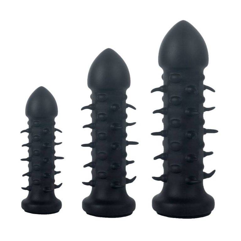 Plug Anal Espinhos Tamanho e Forma Variável Em Silicone Chastity