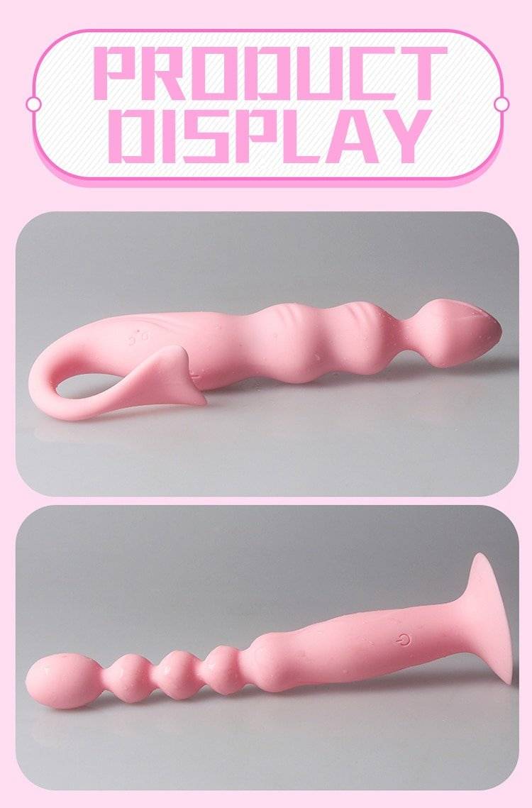 Vibrador Anal Próstata Silicone Massageador G-spot Brinquedos Do Sexo Anal Para As Mulheres Vibrando Contas Anal Butt Plug Plugue Sexo brinquedos Para Os Homens