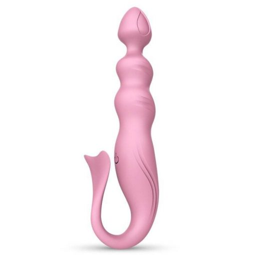 Vibrador Anal Beads de Silicone Fish Tail Plug G-Spot Inserção Consolo Plug anal Vibradores