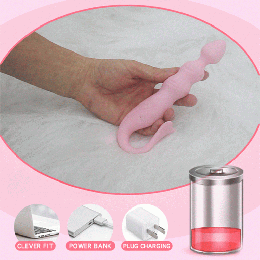 Vibrador Anal Beads de Silicone Fish Tail Plug G-Spot Inserção Consolo Plug anal Vibradores