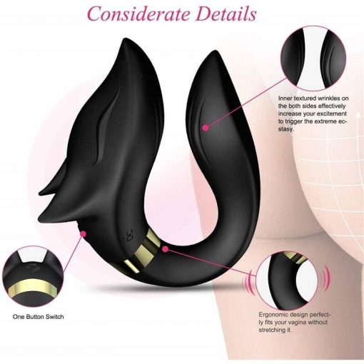 Vibrador Grampo WOWYES – Cabeça de Raposa – Controle Wireless Vibradores