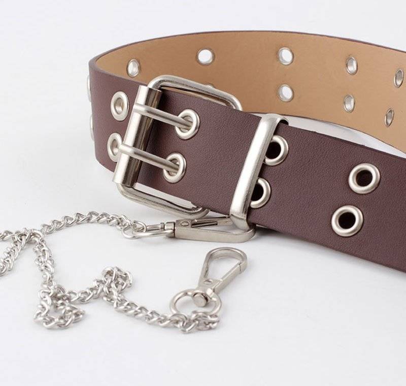 Best YBT Women Belt Imitation Leather Pin Buckle Belt New Punk Wind Jeans Fashion Individual Decorative Belt Chain Women Belt