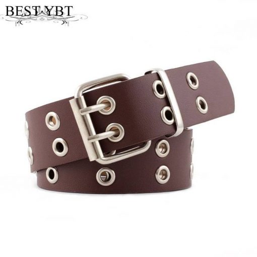 Best YBT Women Belt Imitation Leather Pin Buckle Belt New Punk Wind Jeans Fashion Individual Decorative Belt Chain Women Belt Vestuário