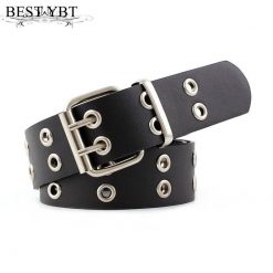 Best YBT Women Belt Imitation Leather Pin Buckle Belt New Punk Wind Jeans Fashion Individual Decorative Belt Chain Women Belt Vestuário