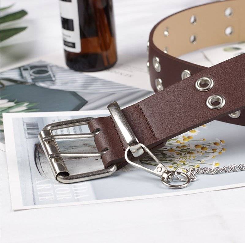 Best YBT Women Belt Imitation Leather Pin Buckle Belt New Punk Wind Jeans Fashion Individual Decorative Belt Chain Women Belt