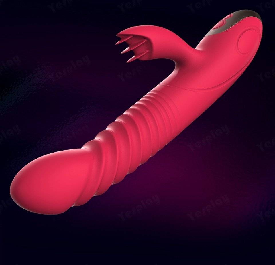 Vibração telescópica vibrador vibrador vibrador vibrador do ponto g do aquecimento da rotação da bola da vibração do coelho brinquedos sexuais da masturbação fêmea para a mulher