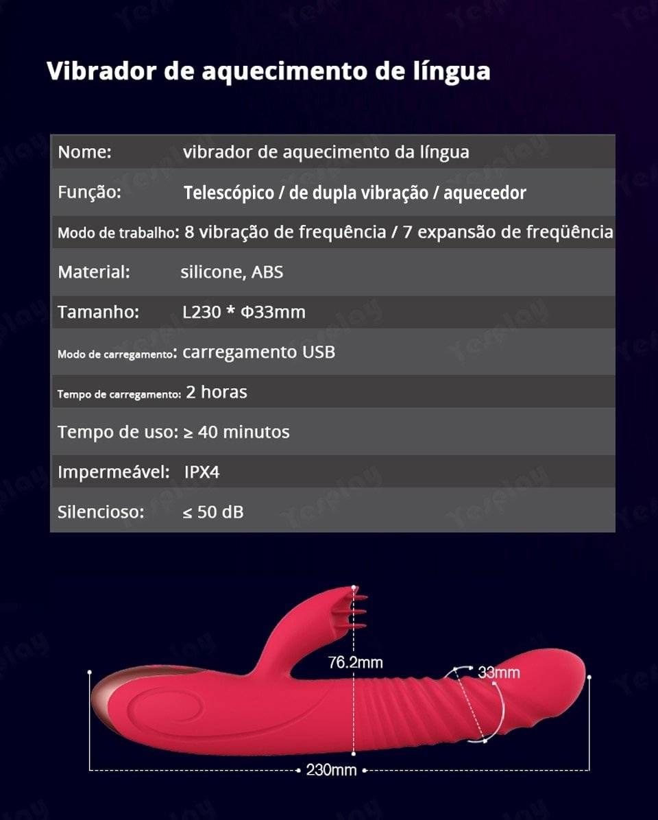 Vibração telescópica vibrador vibrador vibrador vibrador do ponto g do aquecimento da rotação da bola da vibração do coelho brinquedos sexuais da masturbação fêmea para a mulher