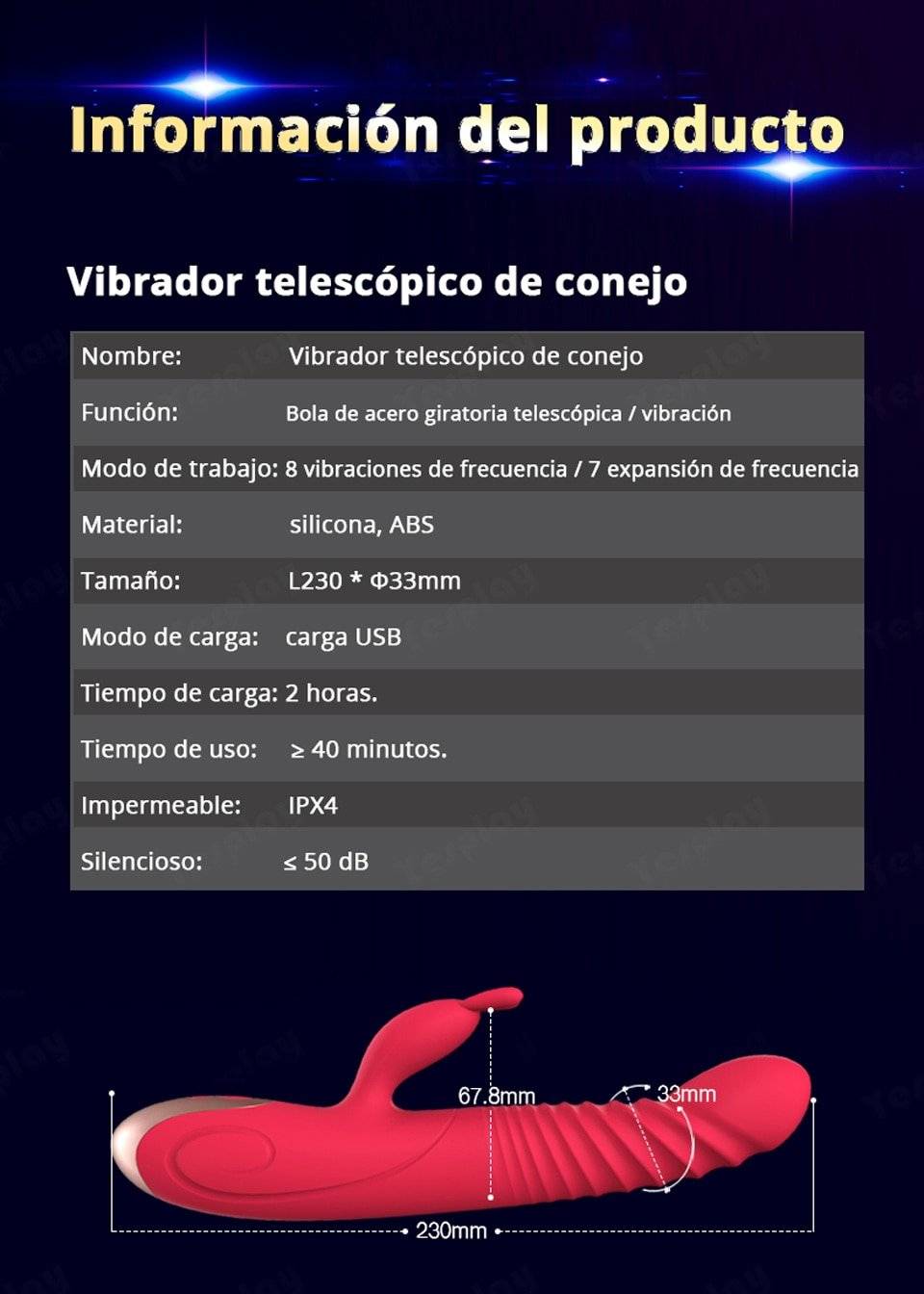 Vibração telescópica vibrador vibrador vibrador vibrador do ponto g do aquecimento da rotação da bola da vibração do coelho brinquedos sexuais da masturbação fêmea para a mulher