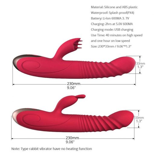 Vibração telescópica vibrador vibrador vibrador vibrador do ponto g do aquecimento da rotação da bola da vibração do coelho brinquedos sexuais da masturbação fêmea para a mulher Vibradores