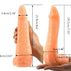 Octopus Tentacle Dildo Tentáculo De Polvo Texturizado Grande Inserção Consolo Plug anal Estimulador de Próstata Jogos Adultos