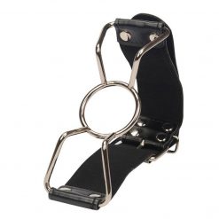 Boca aberta bondage sexual brinquedos sexuais metal o-anel aranha mordaça bdsm couro castidade fetiche escravo mordaça adulto para casais BDSM Mordaça