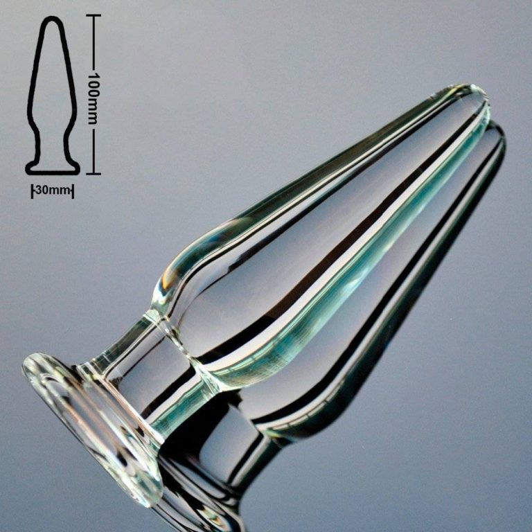 Butt Plug De Vidro Small Tipo Cristal Inserção Chastity 3364