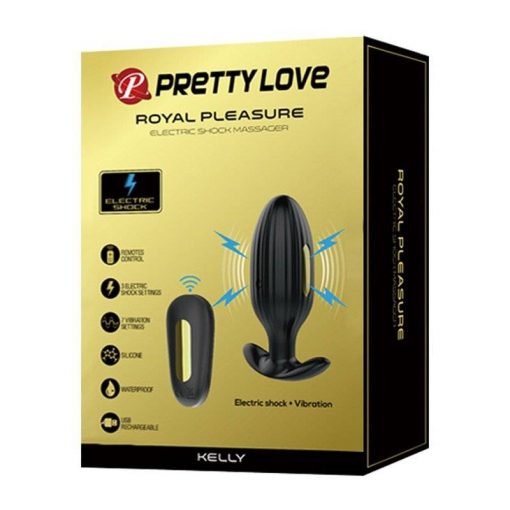 Controle remoto sem fio elétrico choque anal plug masculino massageador de próstata gay grande plugue de bunda vibrador brinquedo do sexo para o sexo masculino produto Inserção Plug anal