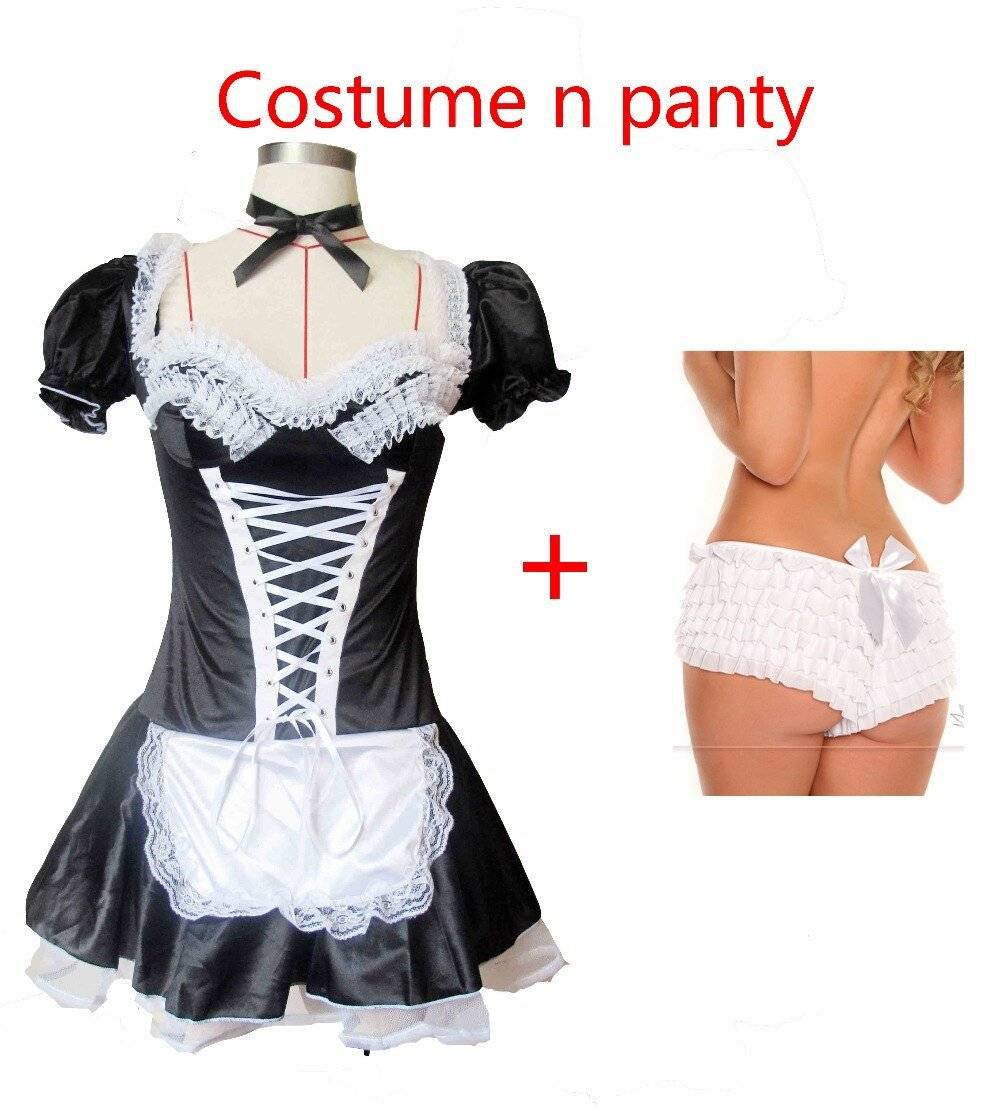 Sexy feminino francês maid cosplay lingerie plus size traje de halloween para feminino empregada doméstica vestido exótico servo cosplay maids outfit