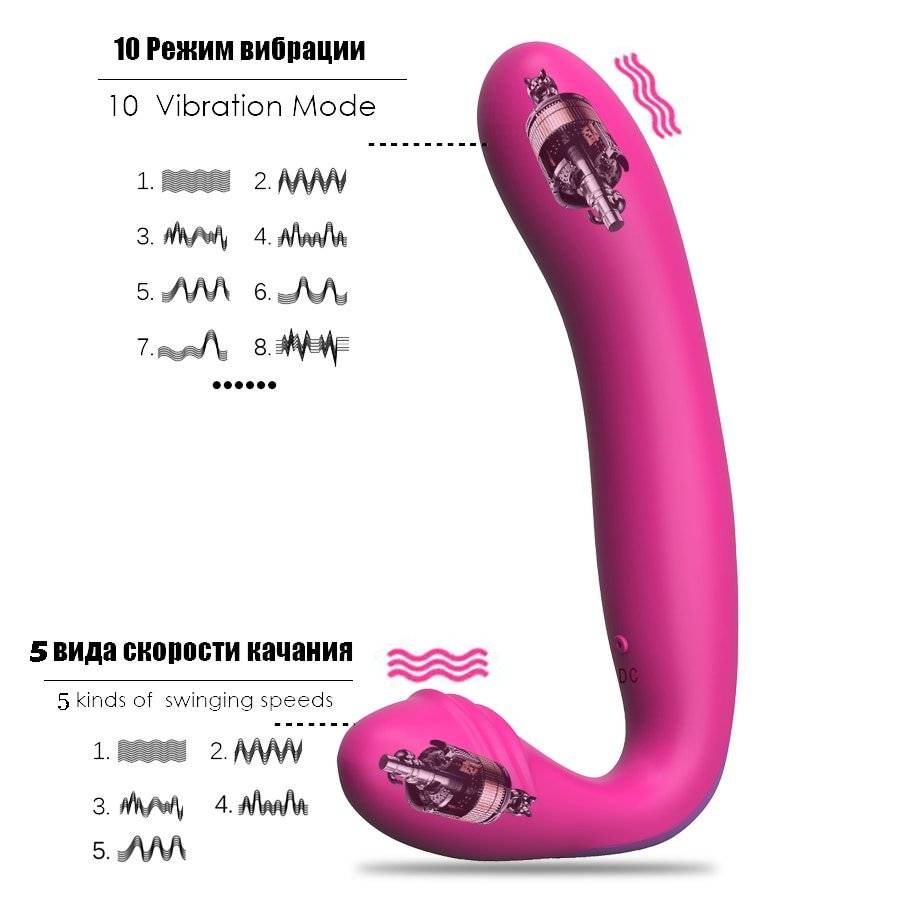 Vibrador Duplo Anal Vaginal Casais Strapon - Chastity