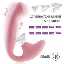 Vibrador com 10 velocidades para clitóris, brinquedo sexual para mulheres, ponto g, vulva, estimulador, brinquedos adultos orais, masturbador feminino sexo Vibradores