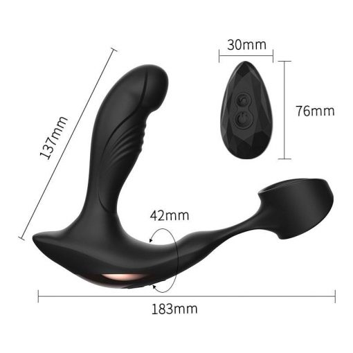 Vibrador de próstata massageador para homem anal plug silicone controle remoto prostata estimulador masturbação anal brinquedos sexuais para homem Jogos Adultos