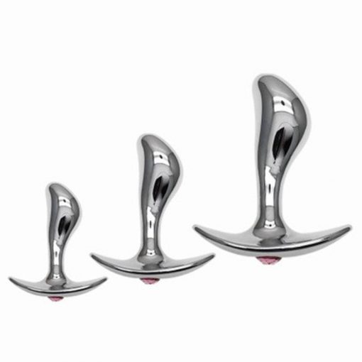 3 Pçs/set De Metal Âncora do Navio Assento Analplug Bunda Masturbação Ponto G Butt Plug Dilatador Com Broca Polegar Massageador Brinquedos Para Adultos Inserção Plug anal