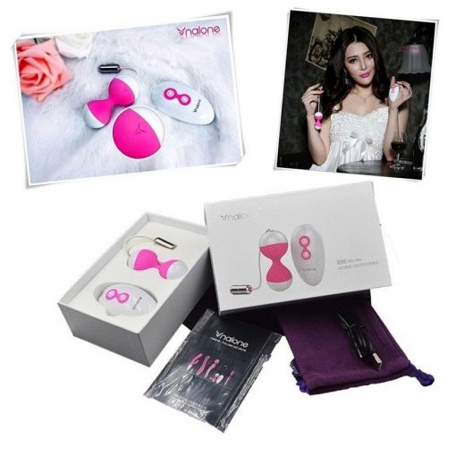 Vibrador Sem Fio Bullet Kegel Balls Ampulheta Nalone Wireless Vibradores Eletroestimulação