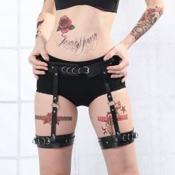 Harness Cintas de Couro Lingerie BDSM Arnês Fetiche Vestuário