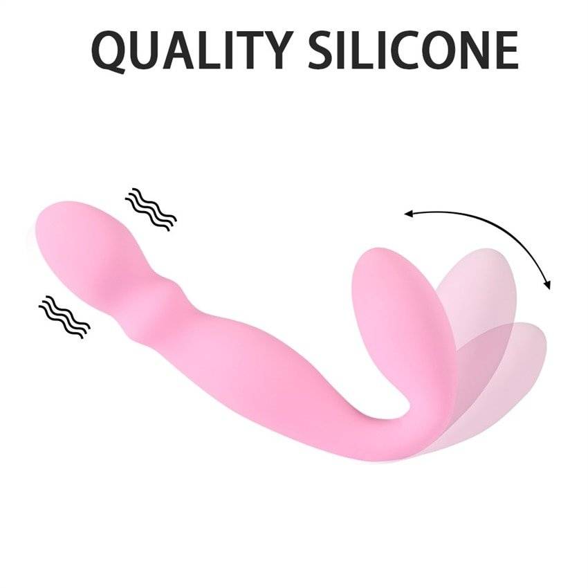 Vibrador com 2 motores strapon, brinquedo sexual para casais, mulheres, massageador ponto g, massageador, íntimo lésbico, masturbador erótico