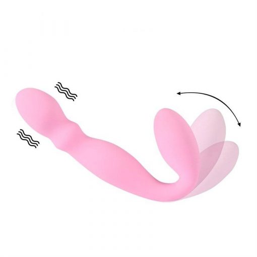 Vibrador com 2 motores strapon, brinquedo sexual para casais, mulheres, massageador ponto g, massageador, íntimo lésbico, masturbador erótico Vibradores