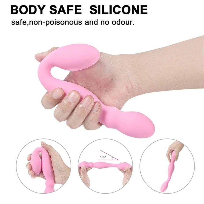 Vibrador com 2 motores strapon, brinquedo sexual para casais, mulheres, massageador ponto g, massageador, íntimo lésbico, masturbador erótico