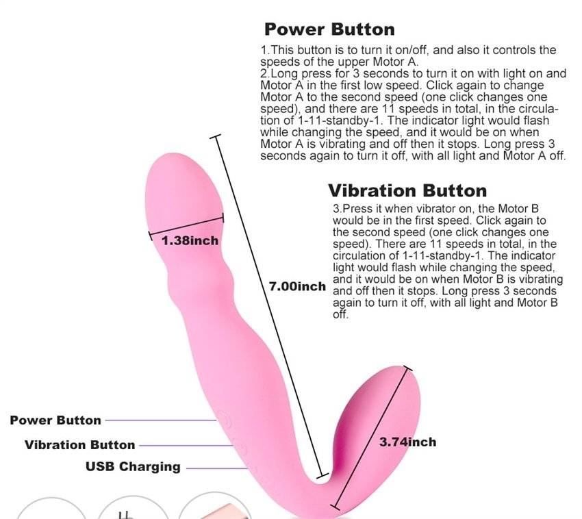 Vibrador com 2 motores strapon, brinquedo sexual para casais, mulheres, massageador ponto g, massageador, íntimo lésbico, masturbador erótico