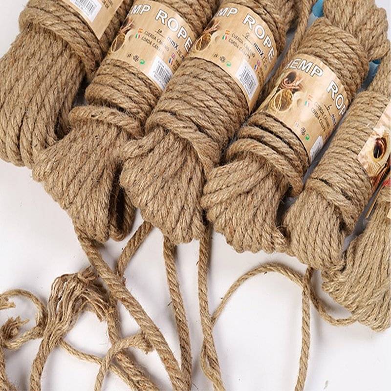 Corda de Juta cânhamo Natural torcido 10M Artesanal Bondage Shibari