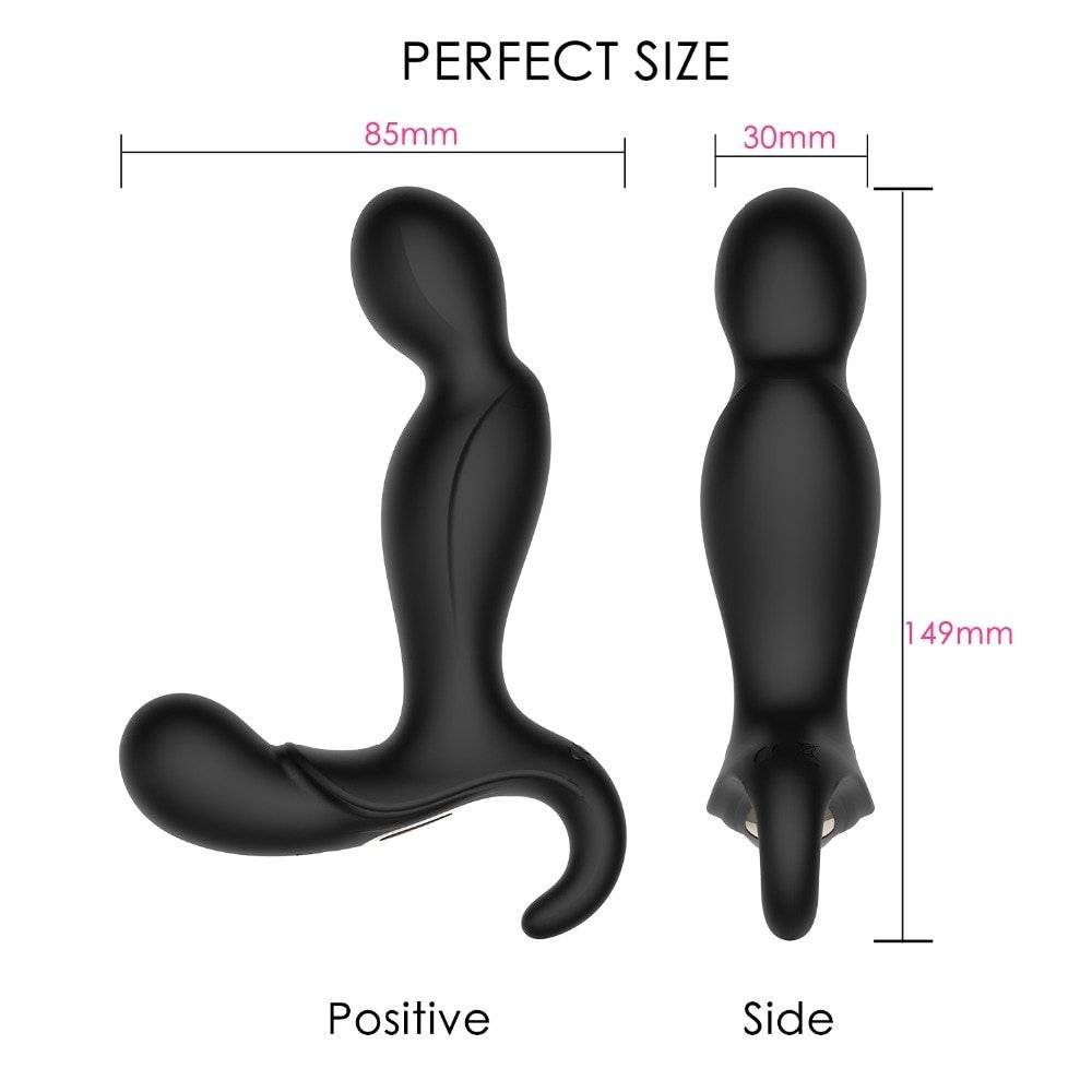 Massageador de Próstata 12 velocidades Vibrador Erocome Masculino Masturbador Anal