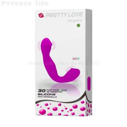 Strapless Pretty Love Angelo Vibrador Duplo Pegging Strap-On Inserção Cinta Peniana