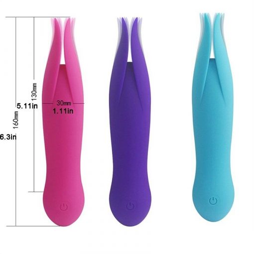 Vibrador Afrodisia Estimulador Clitóris Pontas Duplas Clamps G-spot Vibradores