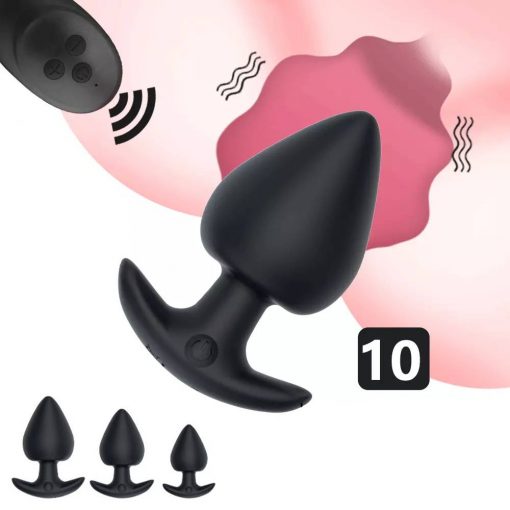 Vibrador Plug Anal Controle Remoto Buttplug Masturbador Inserção Plug anal Estimulador de Próstata Vibradores