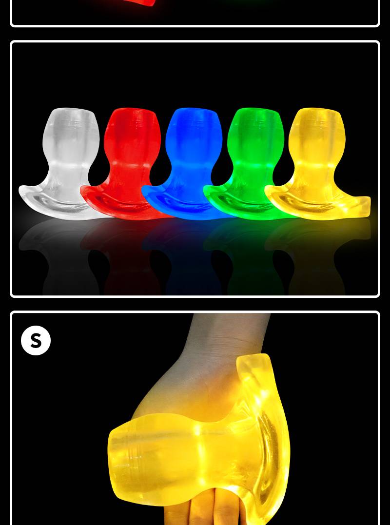 Oco anal plug sexo jogos para mulher exóticos acessórios buttplug plug com led espéculo vaginal expansor sexy brinquedos buttplug túnel