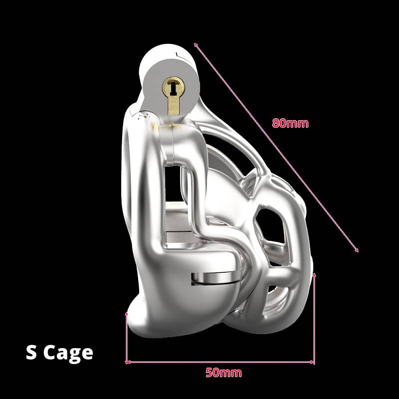 Cinto de Castidade Cobra Double Lock Python Stainless Steel Mamba Cage