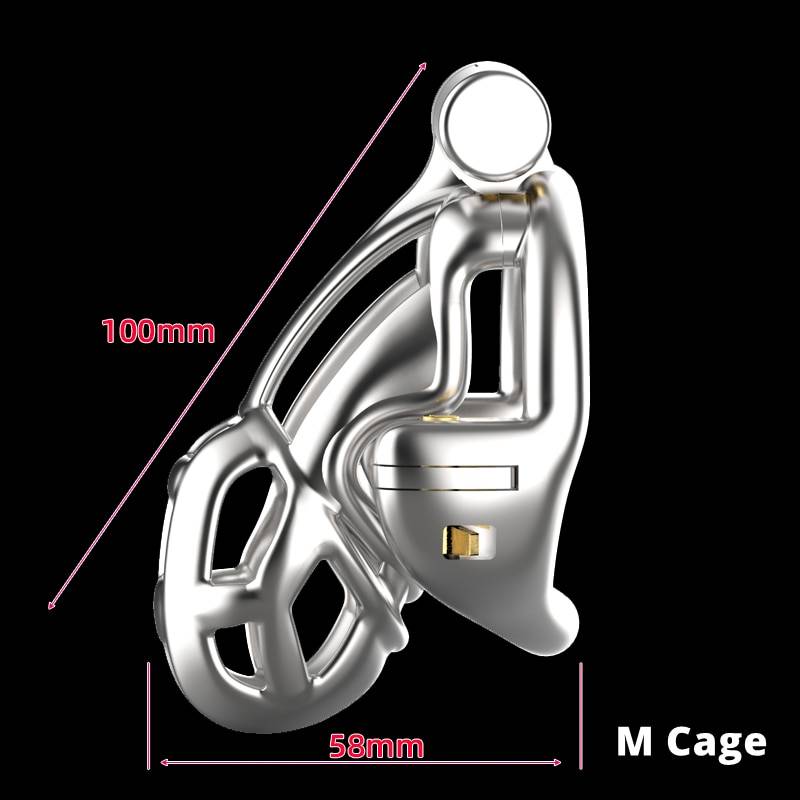 Cinto de Castidade Cobra Double Lock Python Stainless Steel Mamba Cage