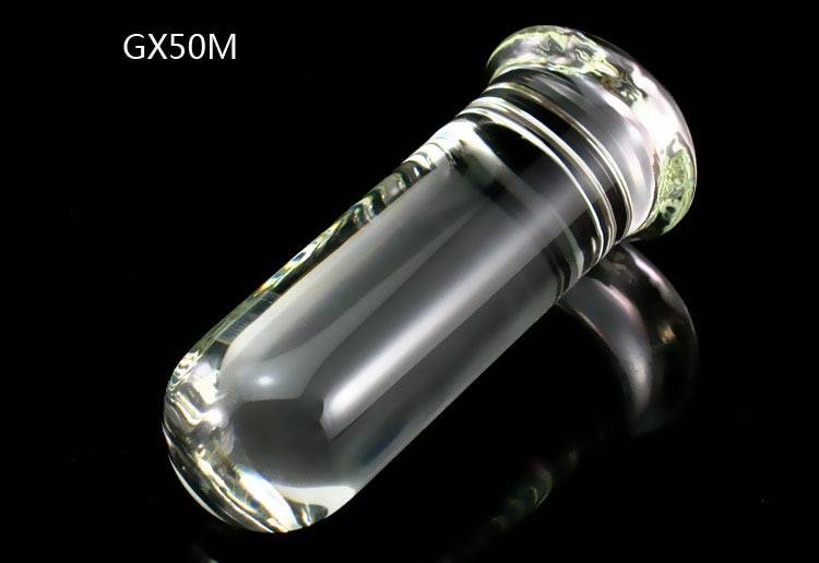 Forma cilíndrica de vidro transparente anal plug enorme grande vibrador anal dilatador vagina expansor vibradores de vidro plugue bunda adulto brinquedos sexuais