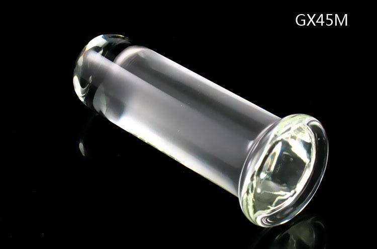 Forma cilíndrica de vidro transparente anal plug enorme grande vibrador anal dilatador vagina expansor vibradores de vidro plugue bunda adulto brinquedos sexuais