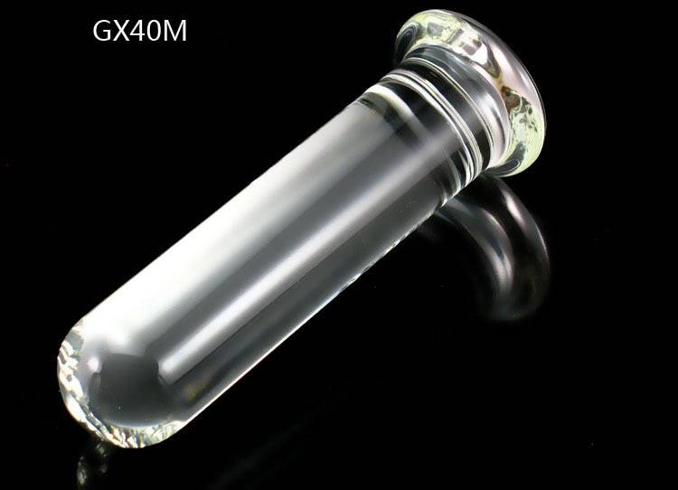 Forma cilíndrica de vidro transparente anal plug enorme grande vibrador anal dilatador vagina expansor vibradores de vidro plugue bunda adulto brinquedos sexuais