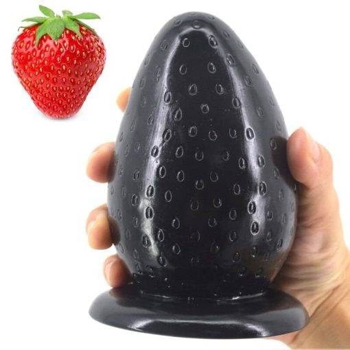 Plug Anal Grande Big Strawberry Expansor Anal Inserção Plug anal