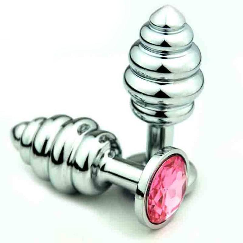 Prata/ouro espiral anal plug g ponto de metal butt plug inferior jóias dilatador expansor anal ânus adulto sexo brinquedos bunda erótica plug