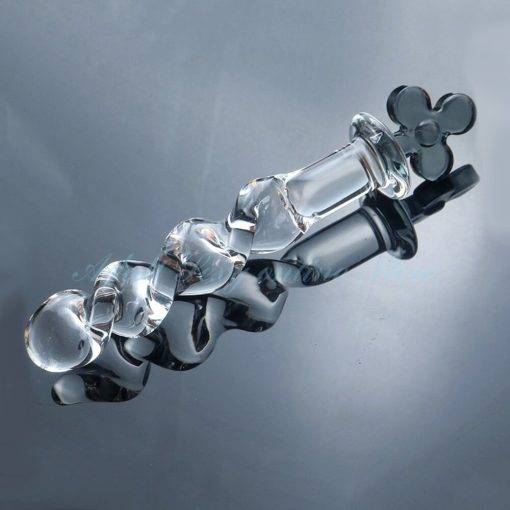 Brinquedo adulto do sexo do vibrador do vibrador do vidro de cristal bonito da estimulação anal para produtos do sexo de womengay bucha masturbação vaginal Inserção Plug anal