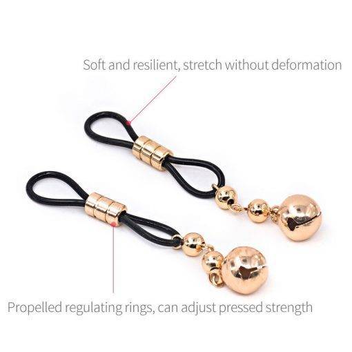 Jingling grampos para mamilos, estimulação de clitóris, sm, fetismo, bondage, jogo adulto, sino pequeno, torneiras, bdsm Jogos Adultos Prendedor de Mamilos