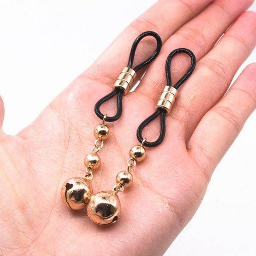 Jingling grampos para mamilos, estimulação de clitóris, sm, fetismo, bondage, jogo adulto, sino pequeno, torneiras, bdsm Jogos Adultos Prendedor de Mamilos