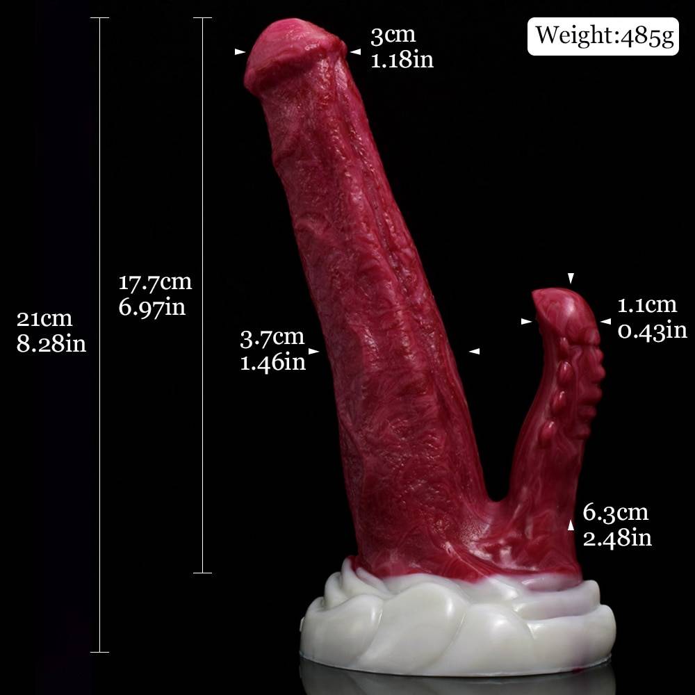 Nnsx 2022 animal nó dragão dildo com ventosa para mulher brinquedos sexy multicolorido silicone duplo headeanal plug adulto jogos 18